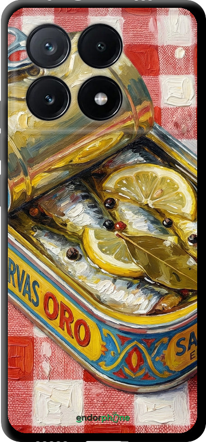 TPU чехол Vintage Sardine Tin Phone для Xiaomi Poco X6 PRO - 6772b-3497 изображение 