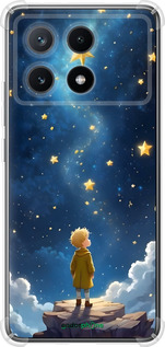 Силикон с усиленными углами чехол Маленький принц для Xiaomi Poco X6 PRO - 6326sp-3497 изображение 