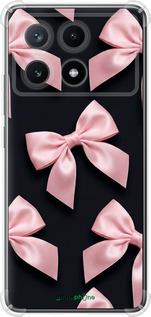 Силикон с усиленными углами чехол Coquette Ribbons Dark Coquette для Xiaomi Poco X6 PRO - 6767sp-3497 изображение 