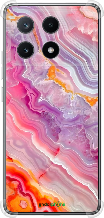 Силіконовий протиударний с посиленими кутами чехол Мрамор 2 для Xiaomi Poco X6 PRO - 6307sp-3497 изображение 