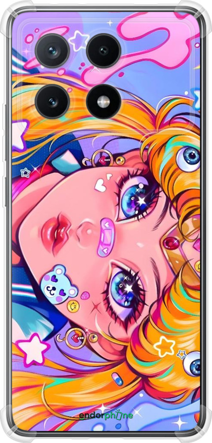 Силикон с усиленными углами чехол Сейлор Мун 4 для Xiaomi Poco X6 PRO - 6353sp-3497 изображение 