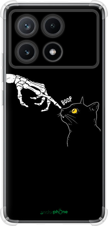 Силіконовий протиударний с посиленими кутами чехол Кішка для Xiaomi Poco X6 PRO - 6505sp-3497 изображение 