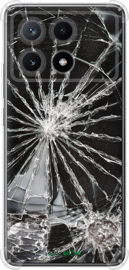 Силикон с усиленными углами чехол Glass для Xiaomi Poco X6 PRO - 6608sp-3497 изображение 
