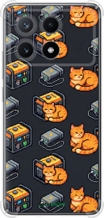 Силикон с усиленными углами чехол Autonomous Zone для Xiaomi Poco X6 PRO - 6771sp-3497 изображение 