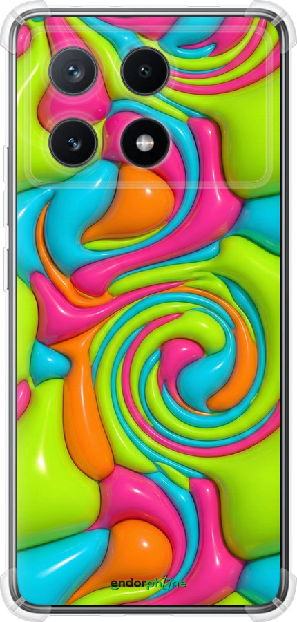 Силіконовий протиударний с посиленими кутами чехол Y2K Jelly Dream для Xiaomi Poco X6 PRO - 6780sp-3497 изображение 