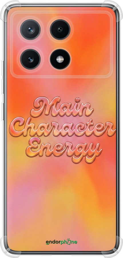 Силикон с усиленными углами чехол Aura Gradient Main Character Energy Aesthetic Y2K для Xiaomi Poco X6 PRO - 6783sp-3497 изображение 
