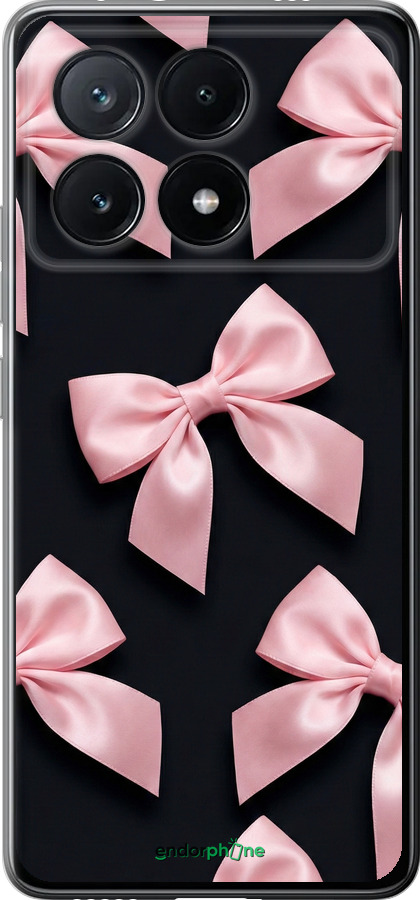Силиконовый чехол Coquette Ribbons Dark Coquette для Xiaomi Poco X6 PRO - 6767u-3497 изображение 