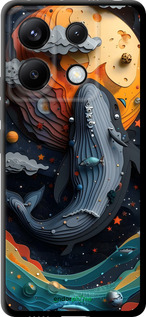 TPU чехол Кит в космосе для Xiaomi Redmi Note 13 Pro 5G - 6328b-3392 изображение 