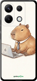 TPU чехол Funny Capybara CEO Working для Xiaomi Redmi Note 13 Pro 5G - 6777b-3392 изображение 