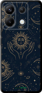 TPU чехол Celestial Harmony: Sun & Moon Gold Mystic Pattern для Xiaomi Poco X6 - 6778b-3678 изображение 