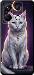 TPU чехол Mystic White Cat Gothic Dark Purple Gold для Xiaomi Poco X6 - 6805b-3678 изображение 