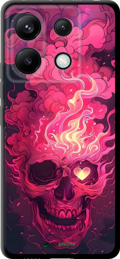 TPU чехол Череп арт для Xiaomi Redmi Note 13 Pro 5G - 6385b-3392 изображение 