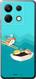 Силиконовый чехол Суши для Xiaomi Redmi Note 13 Pro 5G - 6354u-3392 изображение 