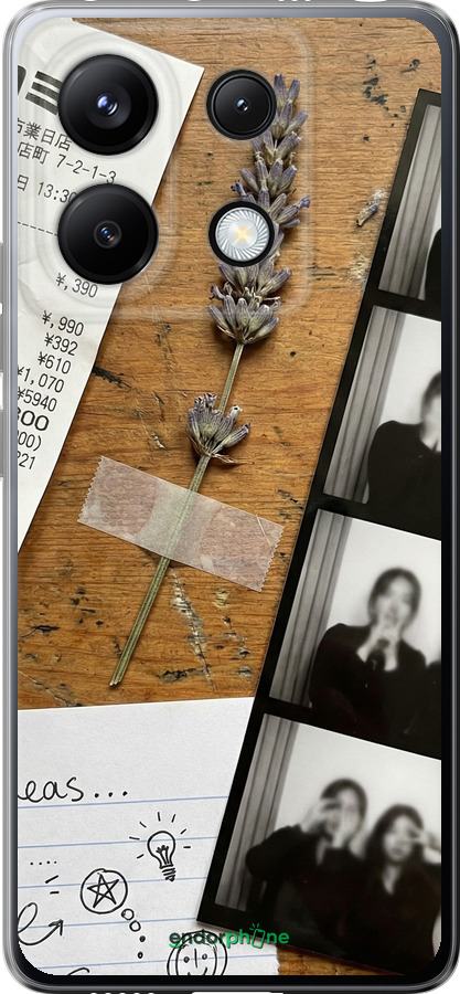 Силиконовый чехол Aesthetic Scrapbook Collage для Xiaomi Redmi Note 13 Pro 5G - 6773u-3392 изображение 