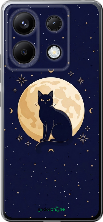 Силиконовый чехол Cute Cat Celestial/Witchy для Xiaomi Poco X6 - 6787u-3678 изображение 