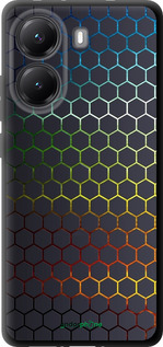 TPU чехол Переливающиеся соты для Xiaomi Turbo 4 - 498b-4013 изображение 