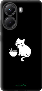 TPU чехол С милым котом на черном фоне для Xiaomi Turbo 4 - 6528b-4013 изображение 