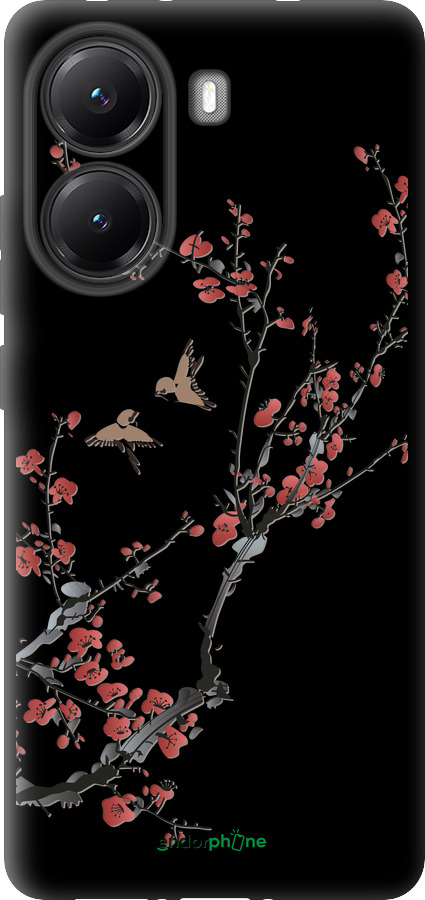 TPU чехол Сакура v2 для Xiaomi Turbo 4 - 5538b-4013 изображение 