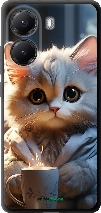 TPU чехол White cat для Xiaomi Turbo 4 - 5646b-4013 изображение 