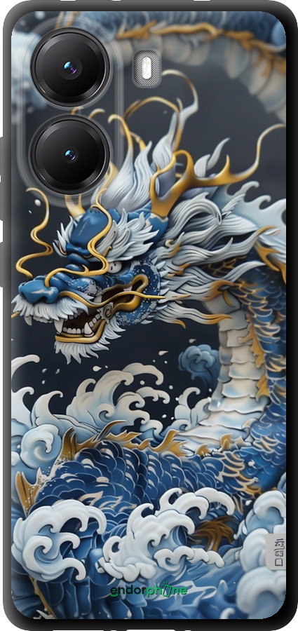 TPU чехол Водяний дракон для Xiaomi Turbo 4 - 6113b-4013 изображение 