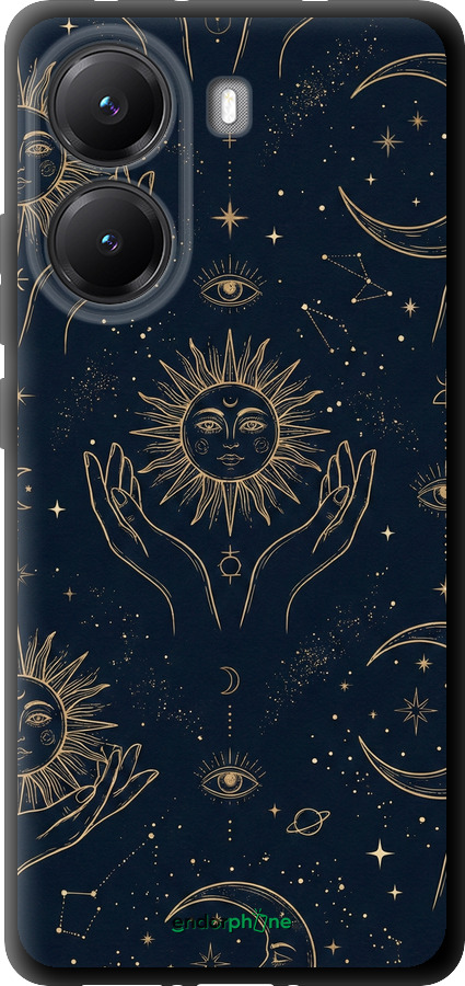 TPU чехол Celestial Harmony: Sun & Moon Gold Mystic Pattern для Xiaomi Turbo 4 - 6778b-4013 изображение 