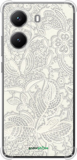 Силикон с усиленными углами чехол Белое кружево для Xiaomi Turbo 4 - 4383sp-4013 изображение 
