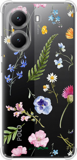 Силикон с усиленными углами чехол Цветочный фон v2 для Xiaomi Turbo 4 - 5472sp-4013 изображение 