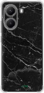 Силикон с усиленными углами чехол Черный мрамор v2 для Xiaomi Turbo 4 - 5568sp-4013 изображение 
