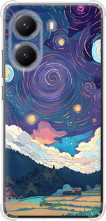 Силикон с усиленными углами чехол Креативный арт для Xiaomi Turbo 4 - 6322sp-4013 изображение 