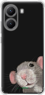 Силіконовий протиударний с посиленими кутами чехол The Peeking Rat для Xiaomi Turbo 4 - 6442sp-4013 изображение 