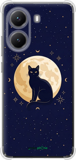 Силіконовий протиударний с посиленими кутами чехол Cute Cat Celestial/Witchy для Xiaomi Turbo 4 - 6787sp-4013 изображение 