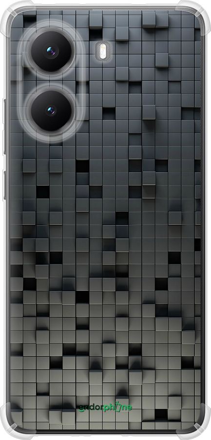 Силикон с усиленными углами чехол Кубики для Xiaomi Turbo 4 - 1061sp-4013 изображение 