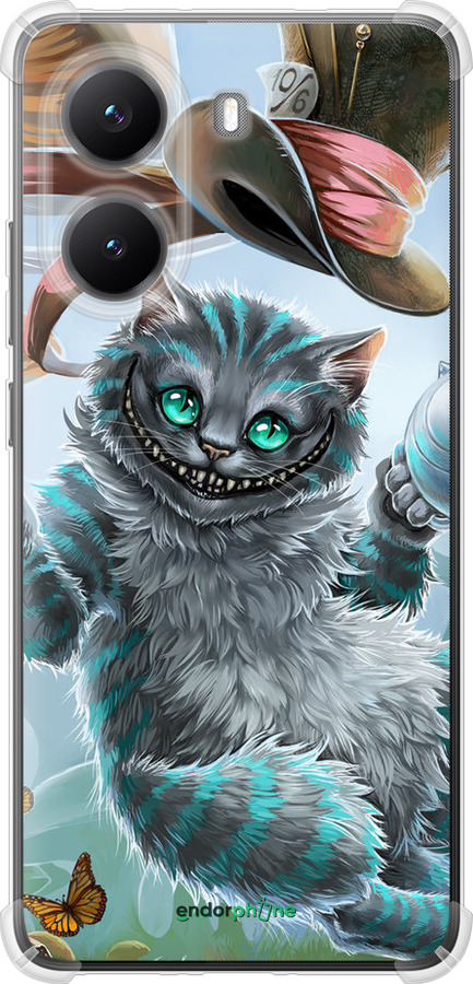 Силіконовий протиударний с посиленими кутами чехол Чеширський Кіт 2 для Xiaomi Turbo 4 - 3993sp-4013 изображение 
