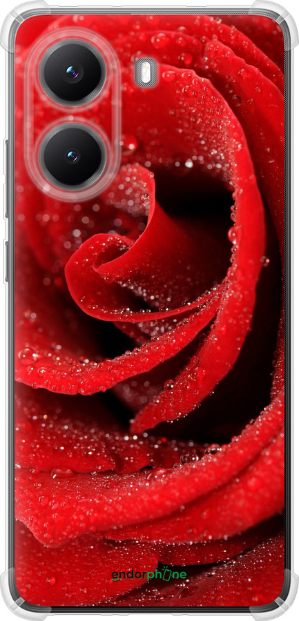Силикон с усиленными углами чехол Красная роза для Xiaomi Turbo 4 - 529sp-4013 изображение 