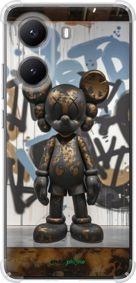 Силикон с усиленными углами чехол Bronze kaws v2 для Xiaomi Turbo 4 - 6098sp-4013 изображение 