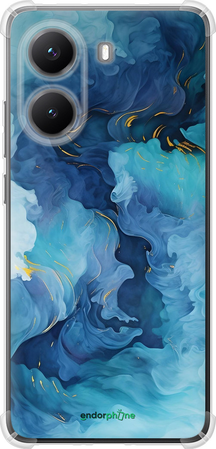Силикон с усиленными углами чехол Акварель для Xiaomi Turbo 4 - 6320sp-4013 изображение 