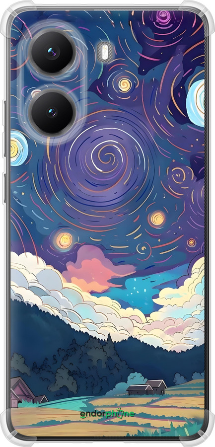 Силикон с усиленными углами чехол Креативный арт для Xiaomi Turbo 4 - 6322sp-4013 изображение 