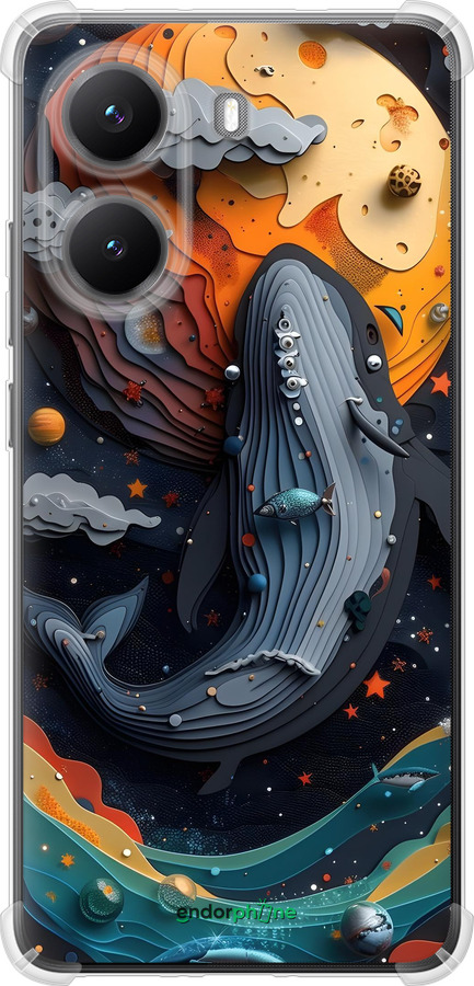 Силикон с усиленными углами чехол Кит в космосе для Xiaomi Turbo 4 - 6328sp-4013 изображение 