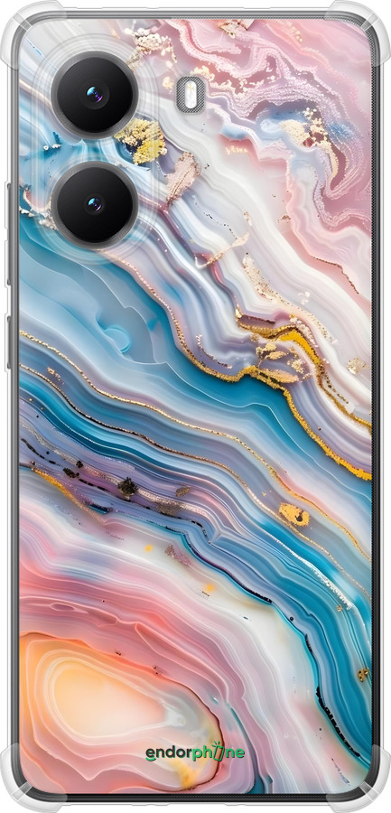 Силикон с усиленными углами чехол Мрамор красивый для Xiaomi Turbo 4 - 6376sp-4013 изображение 