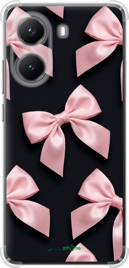 Силикон с усиленными углами чехол Coquette Ribbons Dark Coquette для Xiaomi Turbo 4 - 6767sp-4013 изображение 