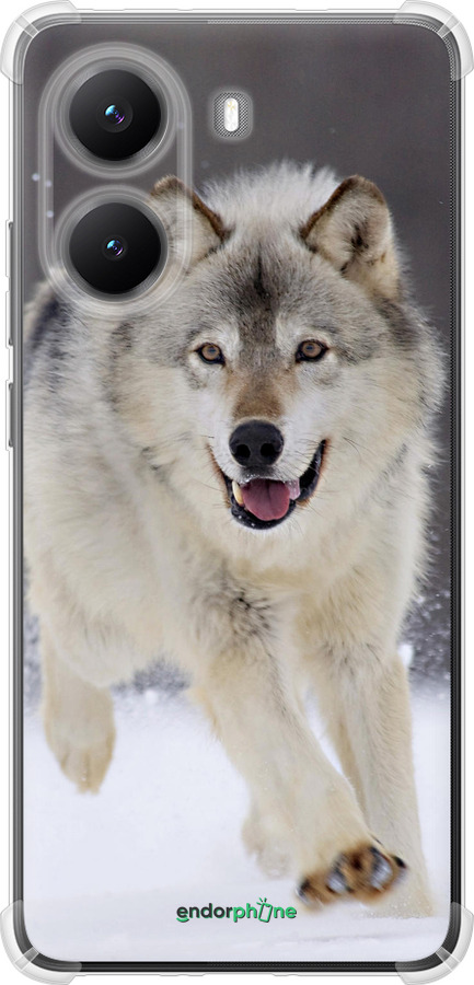 Силикон с усиленными углами чехол Бегущий волк для Xiaomi Turbo 4 - 826sp-4013 изображение 