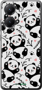 Силиконовый чехол Панды для Xiaomi POCO X7 PRO - 4318u-3907 изображение 