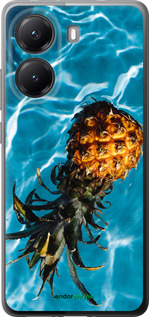 Силиконовый чехол Ананас на воде для Xiaomi POCO X7 PRO - 4384u-3907 изображение 