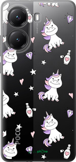 Силиконовый чехол Единорожка v2 для Xiaomi POCO X7 PRO - 4703u-3907 изображение 