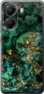 Силиконовый чехол Мрамор золото богатство для Xiaomi POCO X7 PRO - 5419u-3907 изображение 