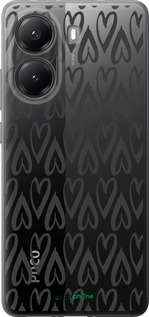 Силиконовый чехол Сердца v2 для Xiaomi POCO X7 PRO - 5497u-3907 изображение 
