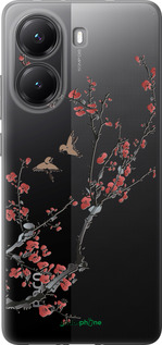 Силиконовый чехол Сакура v2 для Xiaomi POCO X7 PRO - 5538u-3907 изображение 