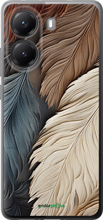Силиконовый чехол Листья в стиле бохо для Xiaomi POCO X7 PRO - 5643u-3907 изображение 
