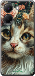 Силіконовий чехол Cats and flowers для Xiaomi Turbo 4 - 6069u-4013 изображение 