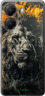 Силіконовий чехол Лев у золотих фарбах для Xiaomi POCO X7 PRO - 6155u-3907 изображение 